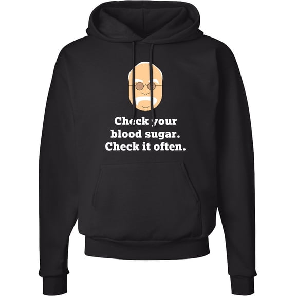 Inktastic Check Your Blood Sugar Diabetes Adult Hoodie Sweatshirt