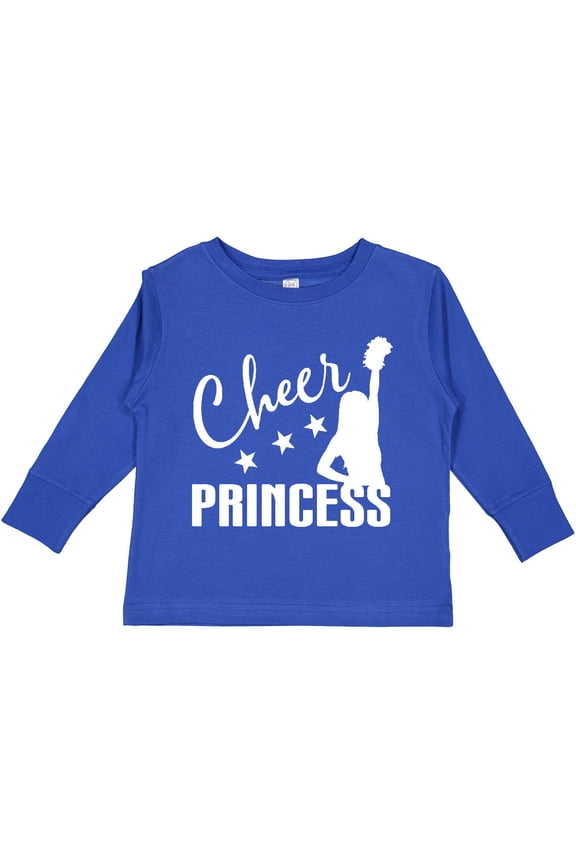 Cheer Princess Cheerleader Girls Long Sleeve Toddler T-Shirt