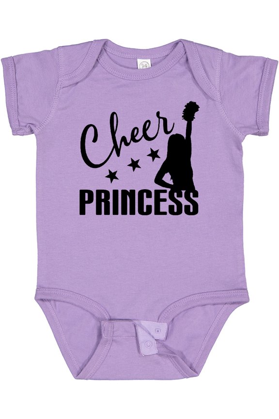 Cheer Princess Cheerleading Gift Girls Baby Bodysuit