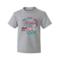 Inktastic Cheer Word Salad with Megaphone and Stars Youth T-Shirt