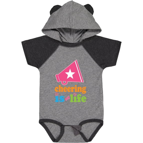 Inktastic Cheerleader Megaphone Cheerleading Team Girls Baby Bodysuit