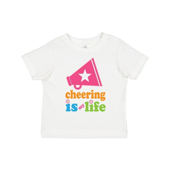 Inktastic Cheerleader Megaphone Cheerleading Team Girls Toddler T-Shirt