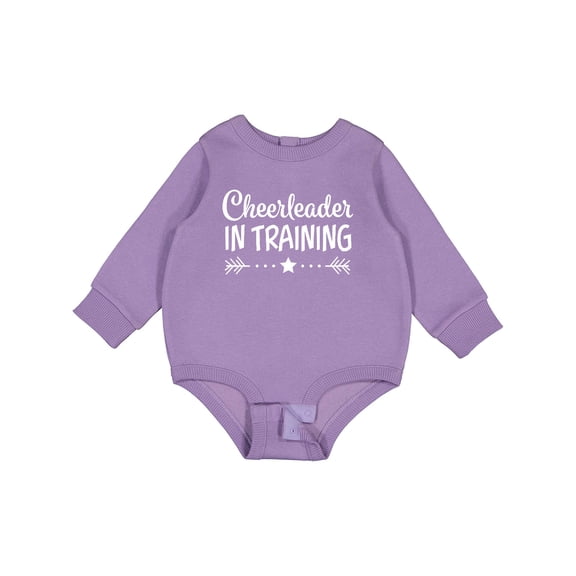 Inktastic Cheerleader in Training Baby Fleece Bodysuit