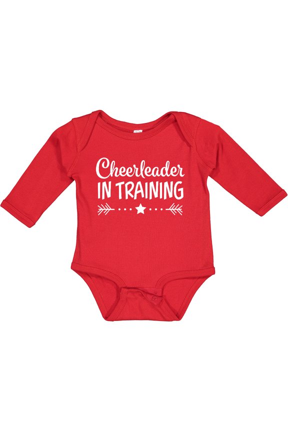 Cheerleader in Training Boys or Girls Long Sleeve Baby Bodysuit