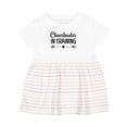 thumbnail image 1 of Inktastic Cheerleader in Training Girls Baby Dress, 1 of 5
