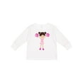 thumbnail image 1 of Inktastic Cheerleaders, Cute Girl, Brown Hair, Cheerleading Girls Long Sleeve Toddler T-Shirt, 1 of 5