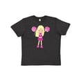 thumbnail image 1 of Inktastic Cheerleaders, Girl With Blonde Hair, Pink Uniform Youth T-Shirt, 1 of 5