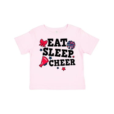 Inktastic Cheerleading Eat Sleep Cheer Girls Toddler T-Shirt