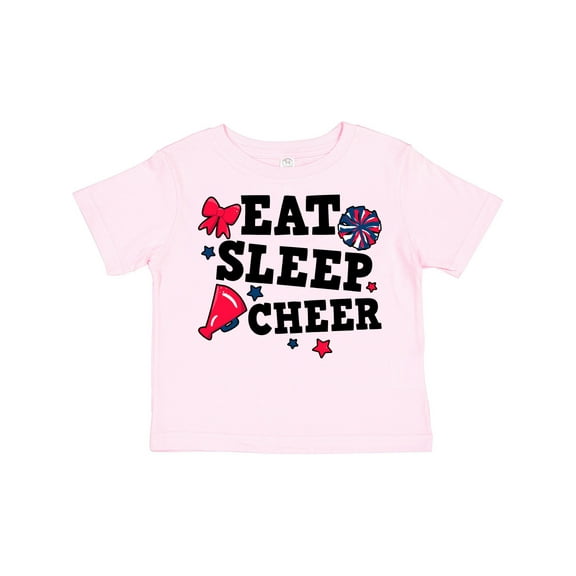Inktastic Cheerleading Eat Sleep Cheer Girls Toddler T-Shirt