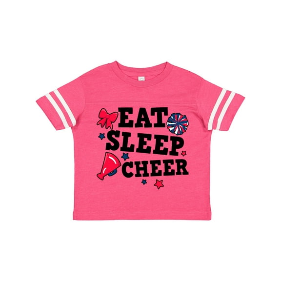 Inktastic Cheerleading Eat Sleep Cheer Girls Toddler T-Shirt