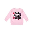thumbnail image 1 of Inktastic Cheerleading Eat Sleep Cheer Toddler Sweatshirt, 1 of 4