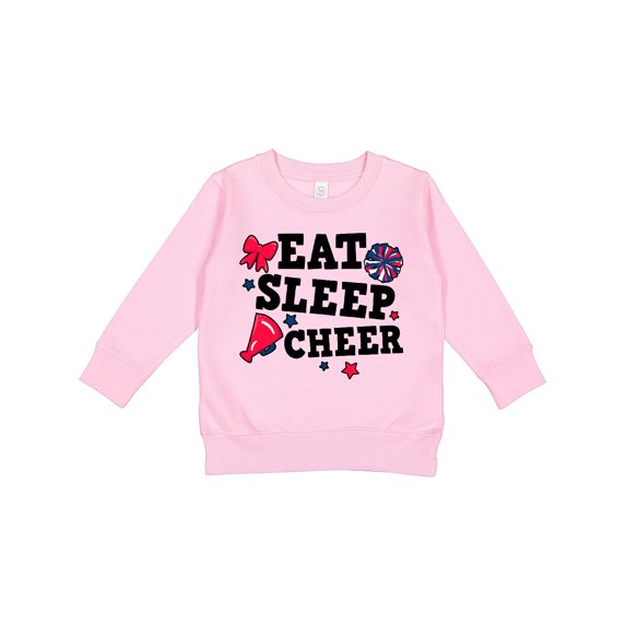Inktastic Cheerleading Eat Sleep Cheer Toddler Sweatshirt