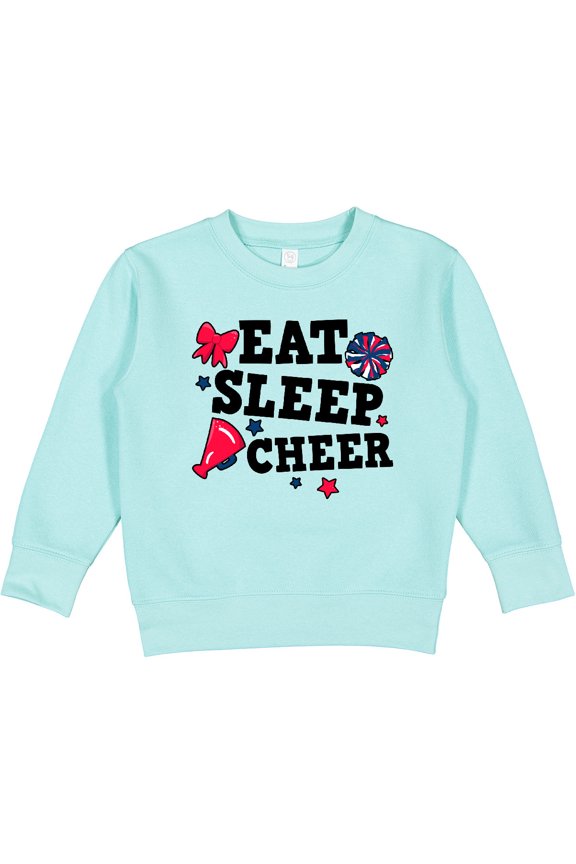 Cheerleading Eat Sleep Cheer Toddler Sweatshirt