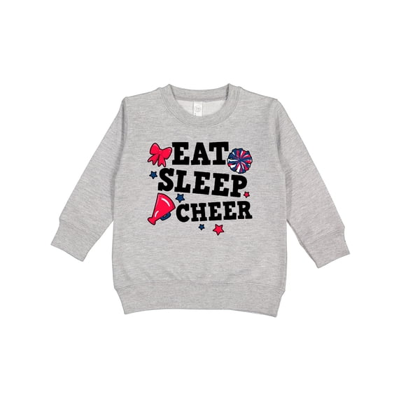Inktastic Cheerleading Eat Sleep Cheer Toddler Sweatshirt
