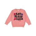 thumbnail image 1 of Inktastic Cheerleading Eat Sleep Cheer Toddler Sweatshirt, 1 of 4
