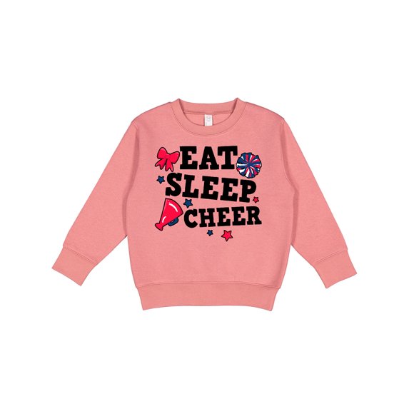 Inktastic Cheerleading Eat Sleep Cheer Toddler Sweatshirt