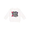 thumbnail image 1 of Inktastic Cheerleading Eat Sleep Cheer Toddler Sweatshirt, 1 of 4