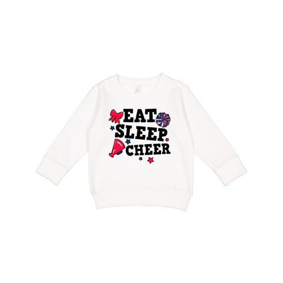 Inktastic Cheerleading Eat Sleep Cheer Toddler Sweatshirt
