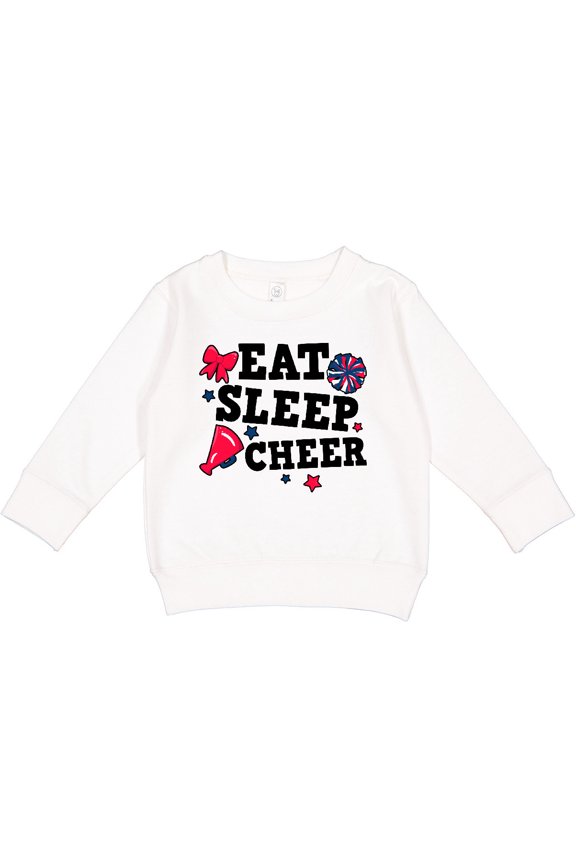 Cheerleading Eat Sleep Cheer Toddler Sweatshirt
