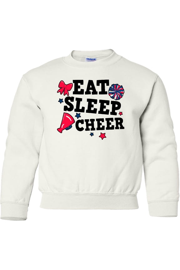 Cheerleading Eat Sleep Cheer Youth Sweatshirt