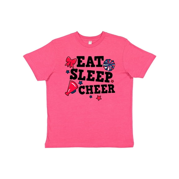 Inktastic Cheerleading Eat Sleep Cheer Youth T-Shirt
