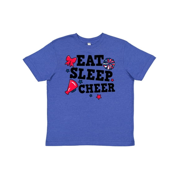 Inktastic Cheerleading Eat Sleep Cheer Youth T-Shirt