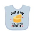 thumbnail image 1 of Inktastic Cheese Lover Kids Boys or Girls Baby Bib, 1 of 4