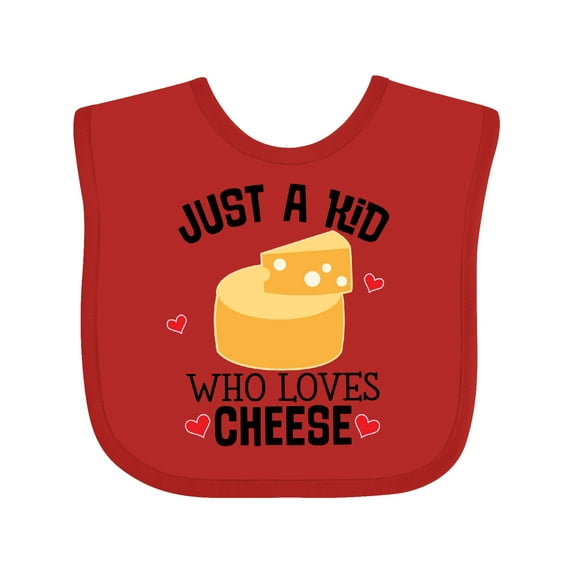 Inktastic Cheese Lover Kids Boys or Girls Baby Bib