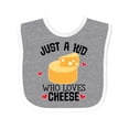 thumbnail image 1 of Inktastic Cheese Lover Kids Boys or Girls Baby Bib, 1 of 4