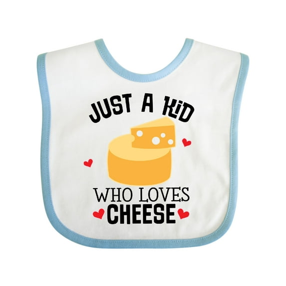 Inktastic Cheese Lover Kids Boys or Girls Baby Bib