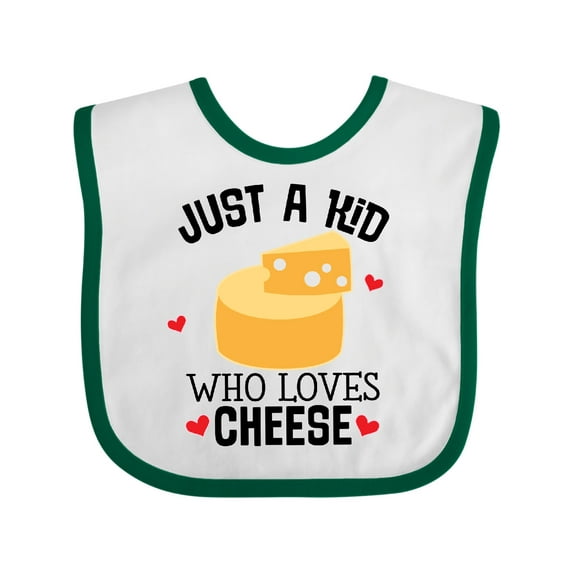 Inktastic Cheese Lover Kids Boys or Girls Baby Bib
