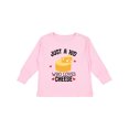 thumbnail image 1 of Inktastic Cheese Lover Kids Boys or Girls Long Sleeve Toddler T-Shirt, 1 of 5