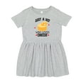 thumbnail image 1 of Inktastic Cheese Lover Kids Girls Toddler Dress, 1 of 5