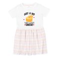 thumbnail image 1 of Inktastic Cheese Lover Kids Girls Toddler Dress, 1 of 5