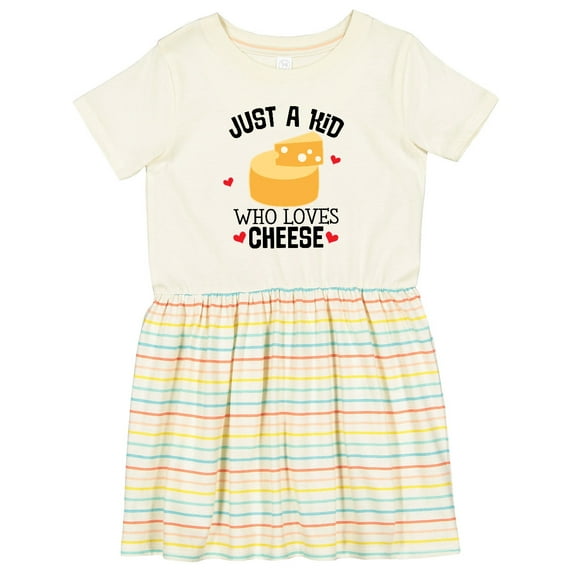 Inktastic Cheese Lover Kids Girls Toddler Dress
