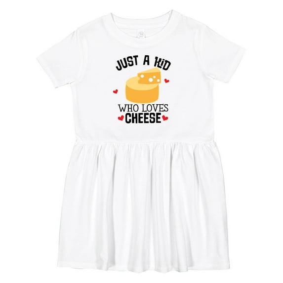 Inktastic Cheese Lover Kids Girls Toddler Dress