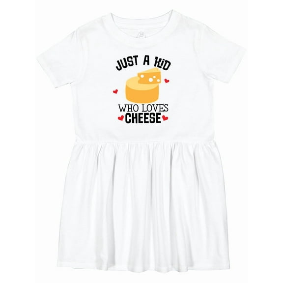 Inktastic Cheese Lover Kids Girls Toddler Dress