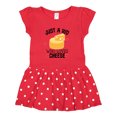 thumbnail image 1 of Inktastic Cheese Lover Kids Girls Toddler Dress, 1 of 4