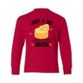 thumbnail image 1 of Inktastic Cheese Lover Kids Long Sleeve Youth T-Shirt, 1 of 5