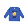 thumbnail image 1 of Inktastic Cheese Lover Kids Toddler Sweatshirt, 1 of 4