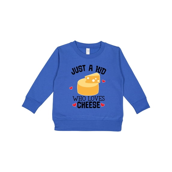 Inktastic Cheese Lover Kids Toddler Sweatshirt
