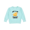 thumbnail image 1 of Inktastic Cheese Lover Kids Toddler Sweatshirt, 1 of 4