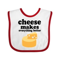 Inktastic Cheese Makes Everything Better Boys or Girls Baby Bib