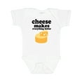 thumbnail image 1 of Inktastic Cheese Makes Everything Better Boys or Girls Baby Bodysuit, 1 of 5