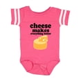 thumbnail image 1 of Inktastic Cheese Makes Everything Better Boys or Girls Baby Bodysuit, 1 of 5