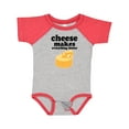 thumbnail image 1 of Inktastic Cheese Makes Everything Better Boys or Girls Baby Bodysuit, 1 of 5