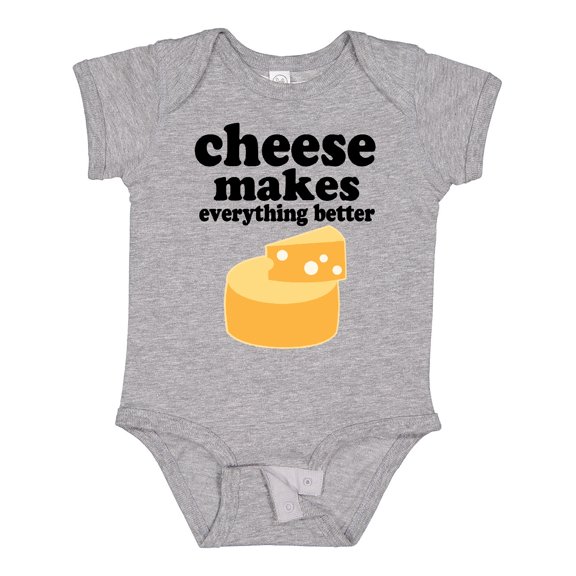 Inktastic Cheese Makes Everything Better Boys or Girls Baby Bodysuit