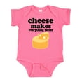thumbnail image 1 of Inktastic Cheese Makes Everything Better Boys or Girls Baby Bodysuit, 1 of 5