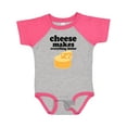 thumbnail image 1 of Inktastic Cheese Makes Everything Better Boys or Girls Baby Bodysuit, 1 of 5