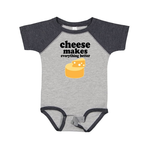 Inktastic Cheese Makes Everything Better Boys or Girls Baby Bodysuit